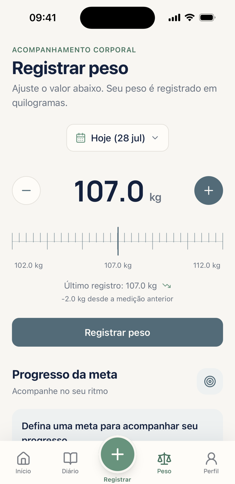 Análise de refeição com estimativa nutricional no OpenVita